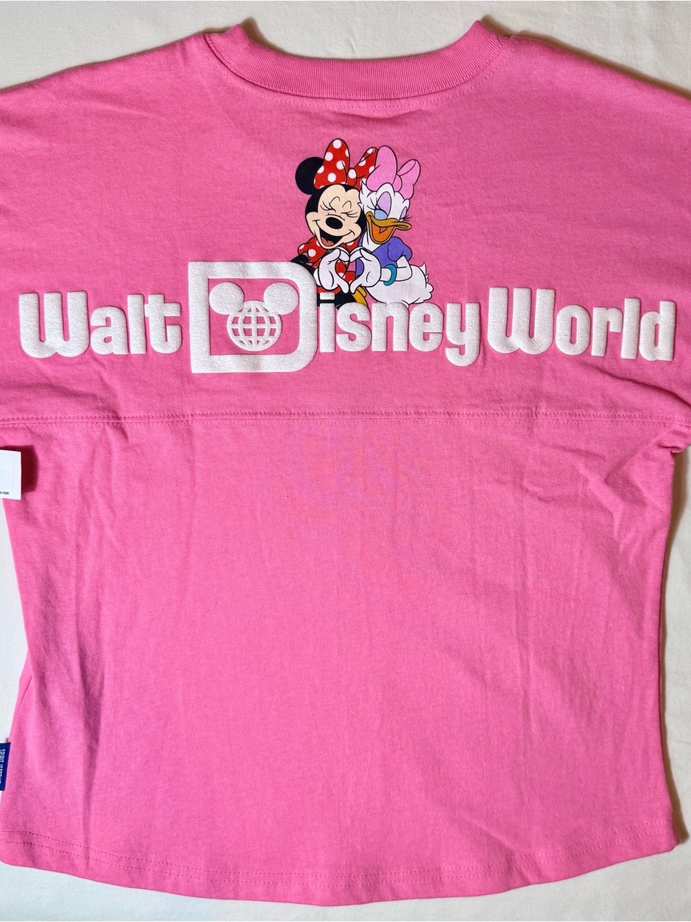 New Walt Disney World Spirit Jersey Girls Large 12 Minnie Mouse Daisy Duck Pink - Picture 6 of 6